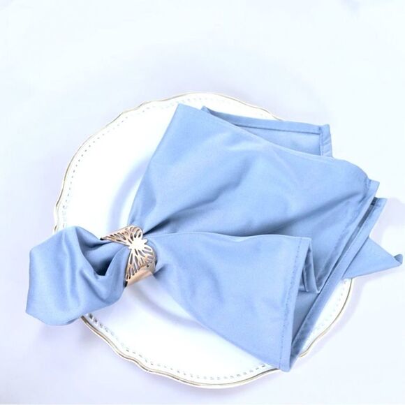Blue Cloth Napkins l Set of 4 l A Stylish Touch to any Kitchen, Dining l New - Picture 7 of 7